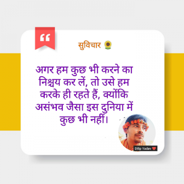 Hindi Quotes by Dilip Yadav : 111856758