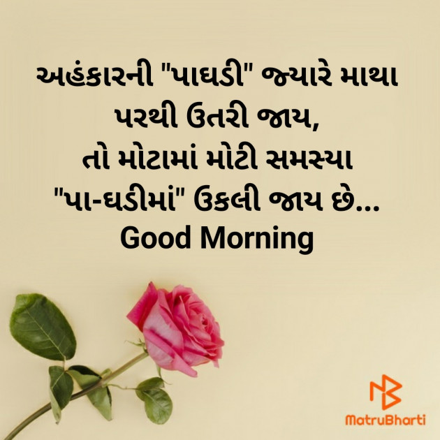 Gujarati Good Morning by Nirav Devani : 111857723