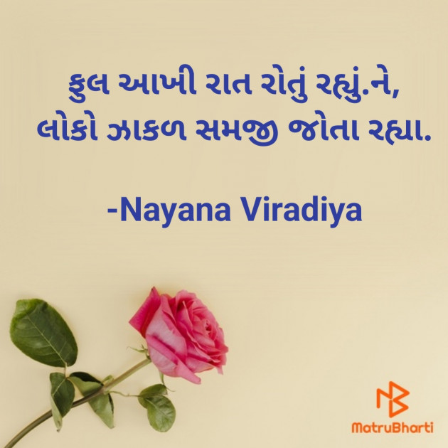 Gujarati Shayri by Nayana Viradiya : 111858356