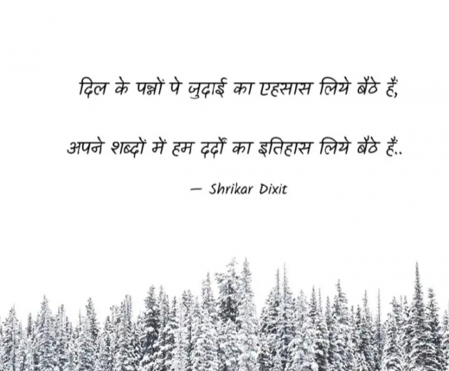 Hindi Shayri by Shrikar Dixit : 111858393