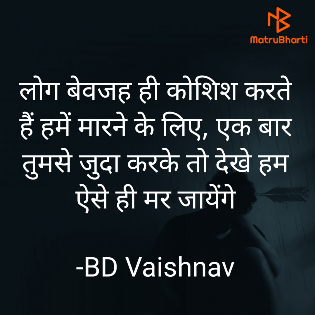 Hindi Shayri by BD Vaishnav : 111860554