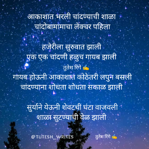 Marathi Poem by the best way of life : 111864116