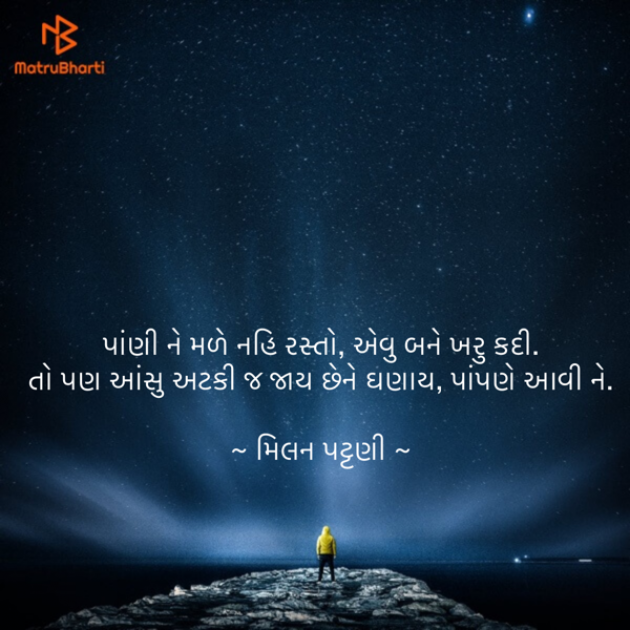 Gujarati Shayri by Milan : 111864673