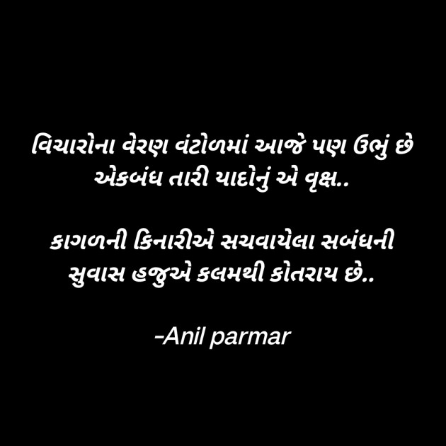 Gujarati Shayri by Anil parmar : 111866348