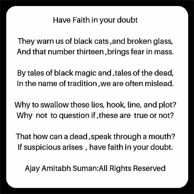 English Poem by Ajay Amitabh Suman : 111866909