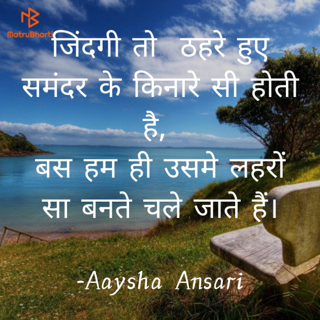 Hindi Quotes by Aaysha Ansari : 111867350