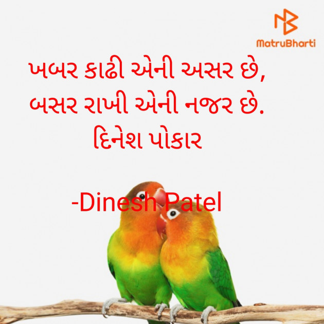 Gujarati Shayri by Dinesh Patel : 111870886