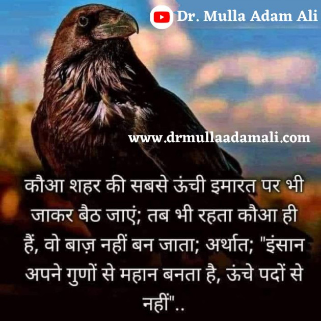 Hindi Quotes by Dr Mulla Adam Ali : 111871066