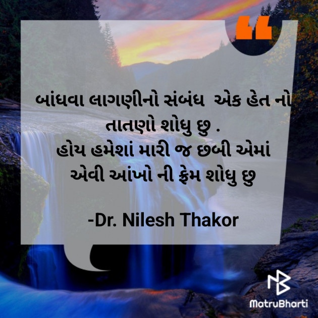 Gujarati Shayri by Dr. Nilesh Thakor : 111871531