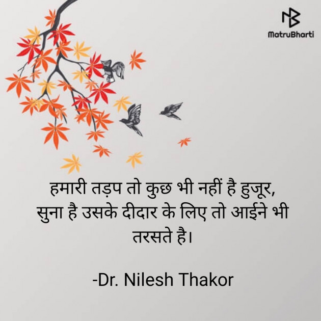 Hindi Shayri by Dr. Nilesh Thakor : 111871612