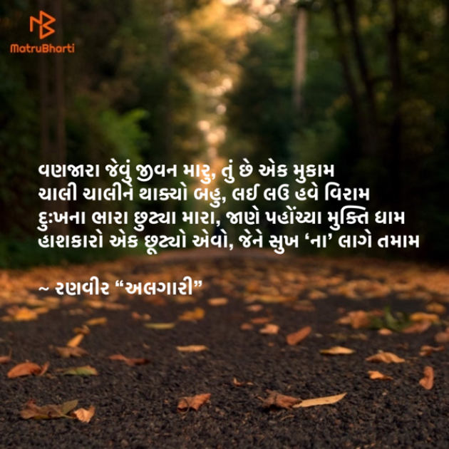 Gujarati Shayri by Ranveer Algari : 111873858