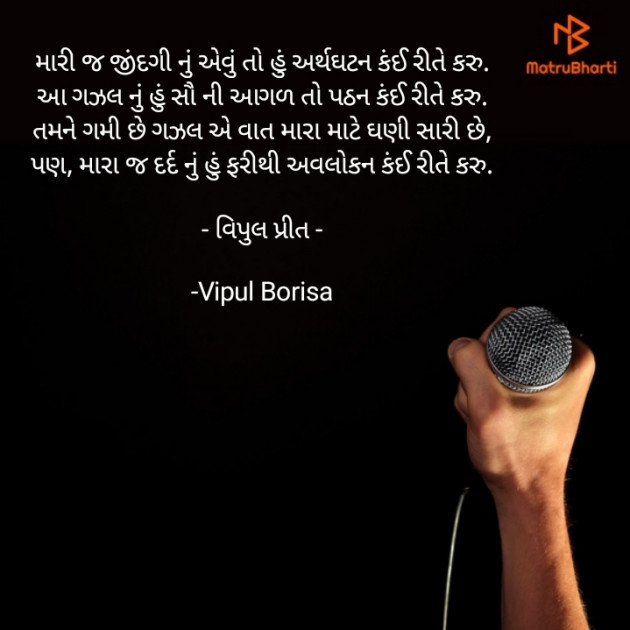 Gujarati Shayri by Vipul Borisa : 111874220