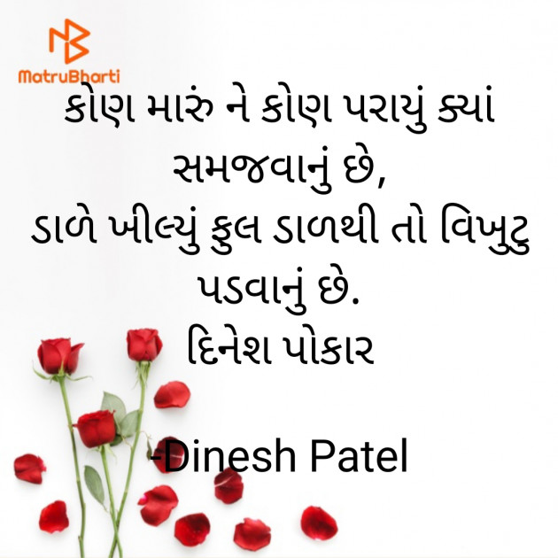 Gujarati Shayri by Dinesh Patel : 111874608