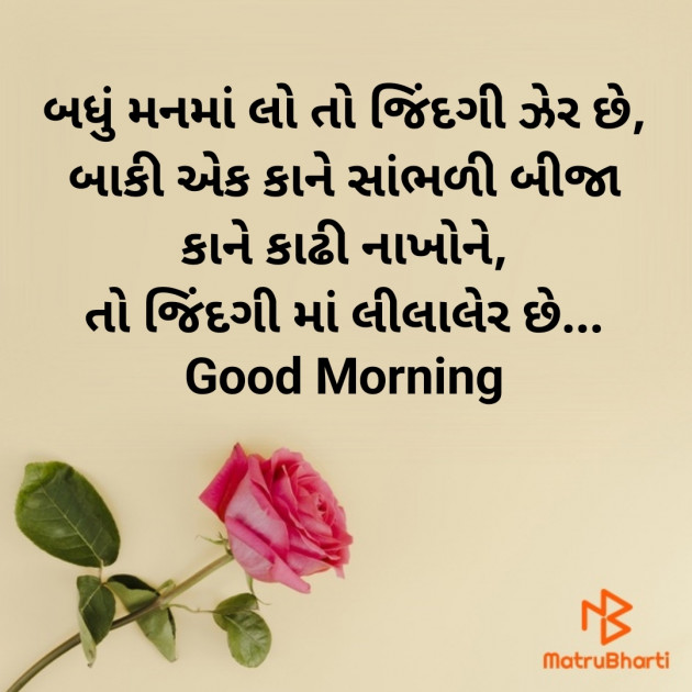 Gujarati Good Morning by Nirav Devani : 111877453