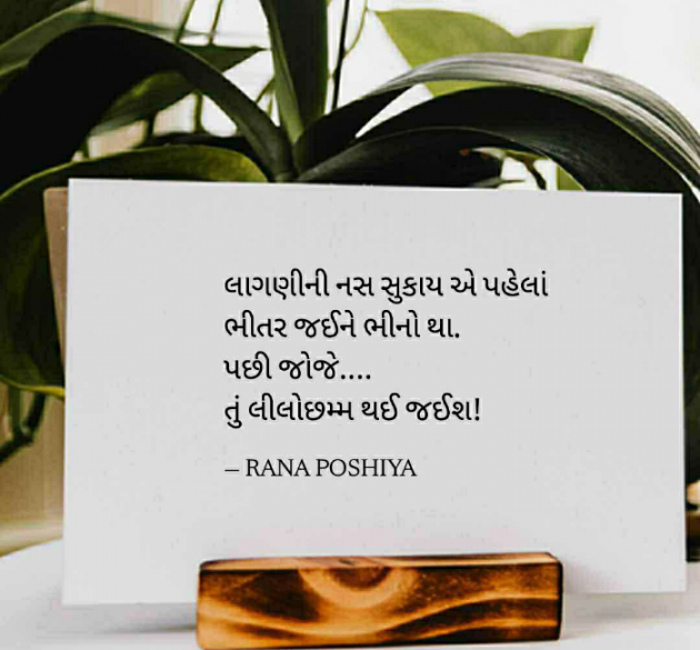 Gujarati Quotes by R G POSHIYA : 111878266