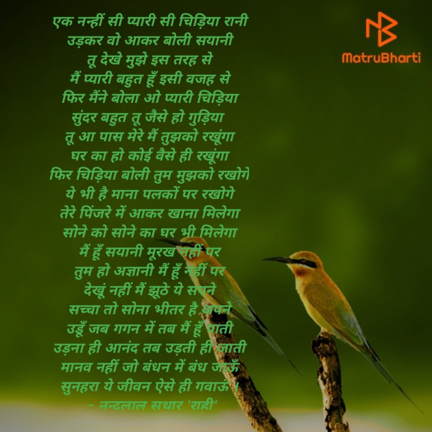Hindi Poem by नन्दलाल सुथार राही : 111878641