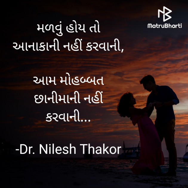 Gujarati Shayri by Dr. Nilesh Thakor : 111882617