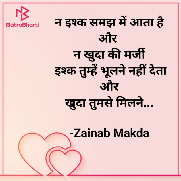 Hindi Whatsapp-Status by Zainab Makda : 111885009