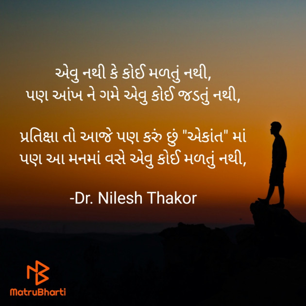 Gujarati Shayri by Dr. Nilesh Thakor : 111895154