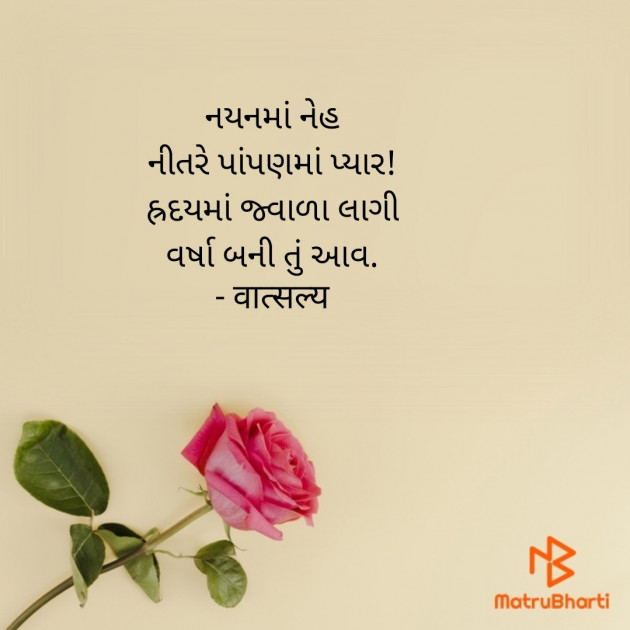 Gujarati Shayri by वात्सल्य : 111897240