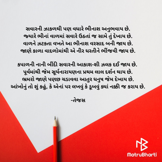 Gujarati Shayri by તેજસ : 111897722