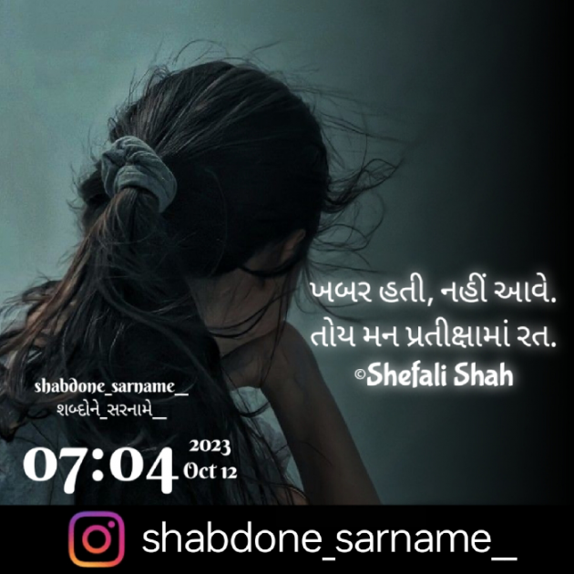 Gujarati Whatsapp-Status by Shefali : 111899752