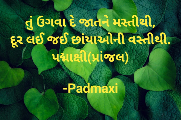 Gujarati Thought by Padmaxi : 111899931