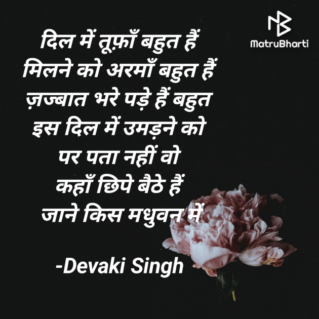 Hindi Shayri by Devaki Ďěvjěěţ Singh : 111900959