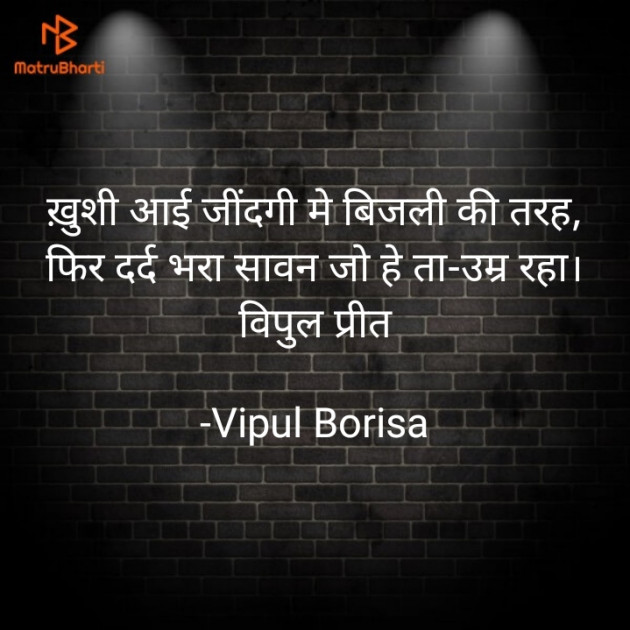 Hindi Shayri by Vipul Borisa : 111901231