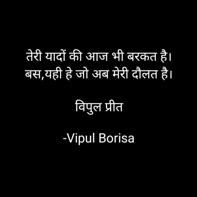 Hindi Shayri by Vipul Borisa : 111904436