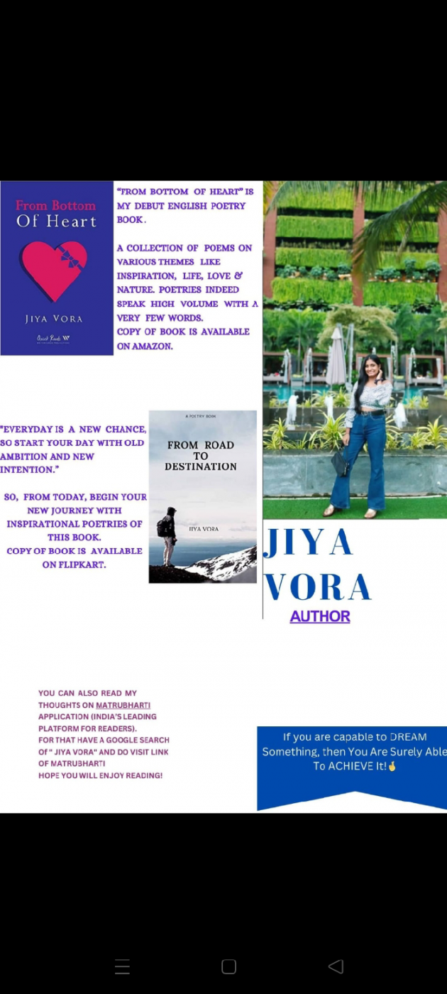 English Blog by Jiya Vora : 111905280