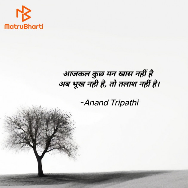 Hindi Shayri by Anand Tripathi : 111908571