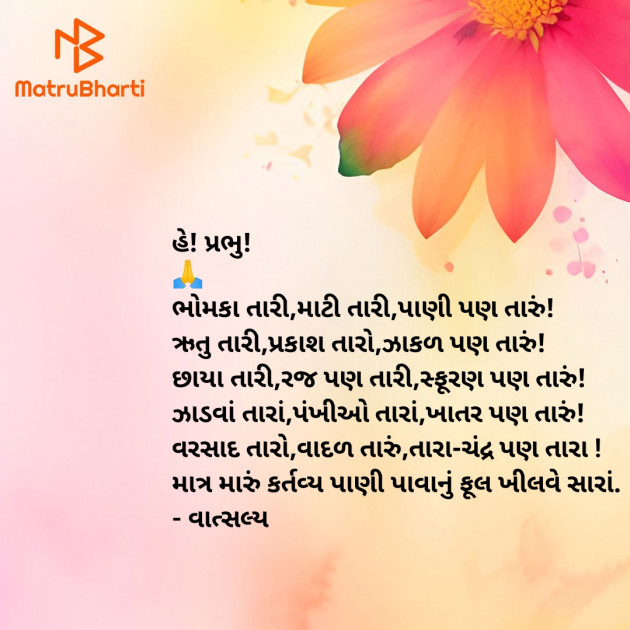 Gujarati Shayri by वात्सल्य : 111908319