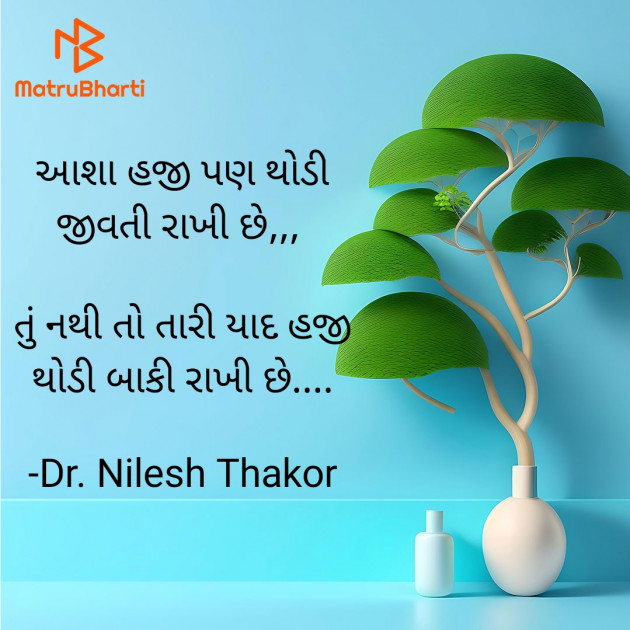 Gujarati Shayri by Dr. Nilesh Thakor : 111909421