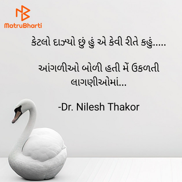 Gujarati Shayri by Dr. Nilesh Thakor : 111909894