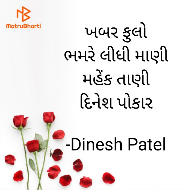 Gujarati Shayri by Dinesh Patel : 111912577