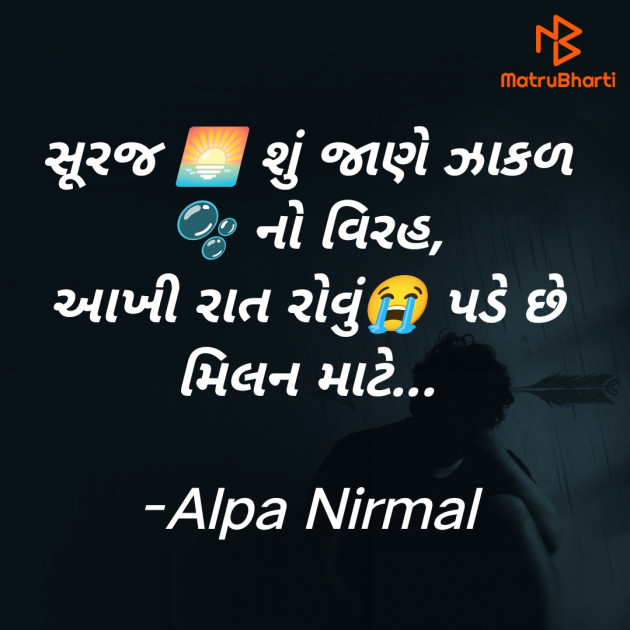 Gujarati Shayri by Alpa Nirmal : 111915271