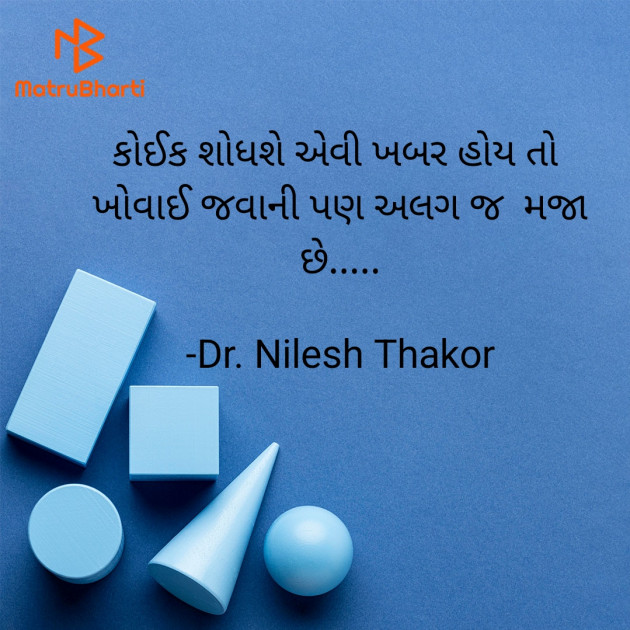 Gujarati Shayri by Dr. Nilesh Thakor : 111915593