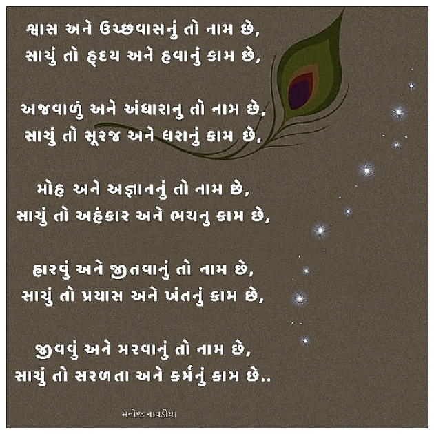 Gujarati Poem by મનોજ નાવડીયા : 111915841