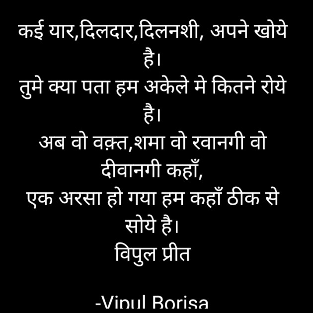 Hindi Shayri by Vipul Borisa : 111918208