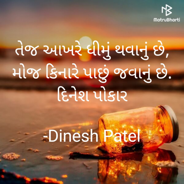 Gujarati Shayri by Dinesh Patel : 111919449