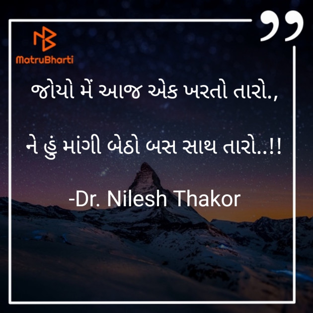 Gujarati Shayri by Dr. Nilesh Thakor : 111921731