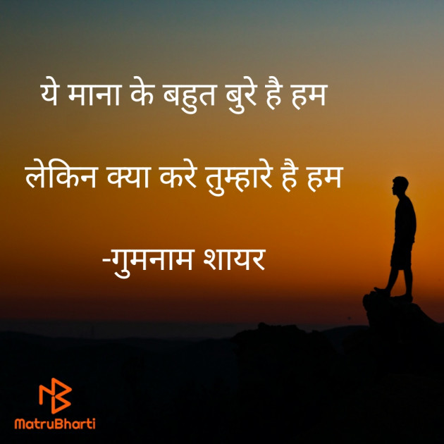 Hindi Shayri by गुमनाम शायर : 111922399