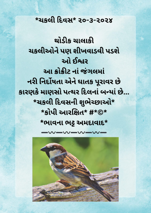 Gujarati Blog by Bhavna Bhatt : 111923171