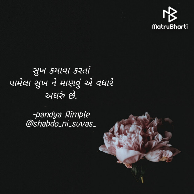 Gujarati Blog by Pandya Rimple : 111923445