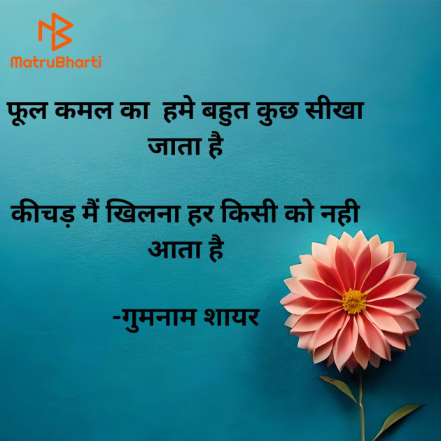 Hindi Shayri by गुमनाम शायर : 111923897