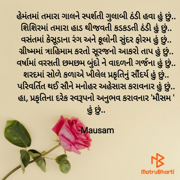 Gujarati Blog by Mausam : 111925604