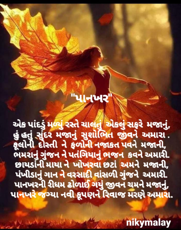 Gujarati Poem by Niky Malay : 111926260