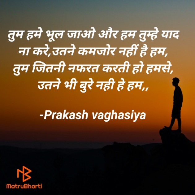 Hindi Shayri by Prakash vaghasiya : 111927824