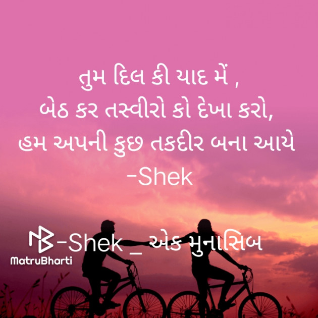 Gujarati Shayri by Shek _ અેક મુનાસિબ : 111928197